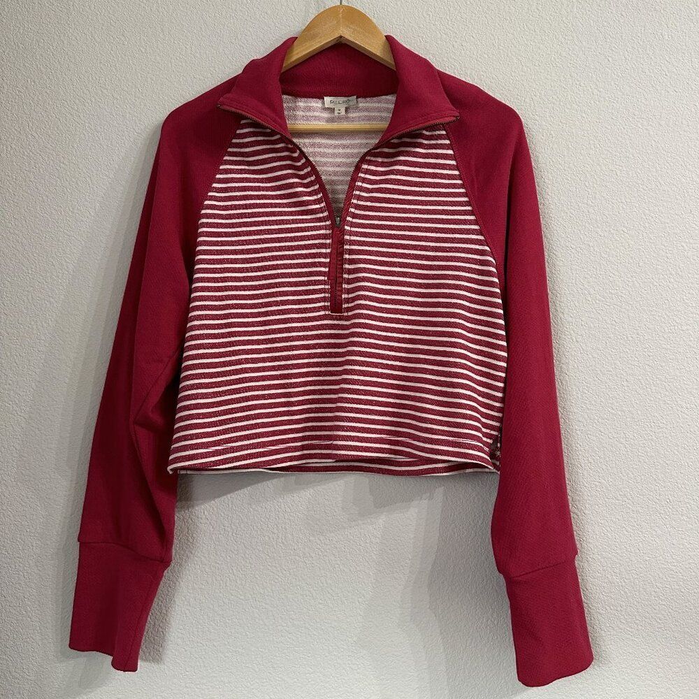 Striped Red Raglan Sleeve Top - Picture 2 of 7